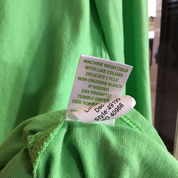 ❌❌SOLD❌❌Lilly Pulitzer Green Casual Top, Sz Xs-S - Picture 6 of 8